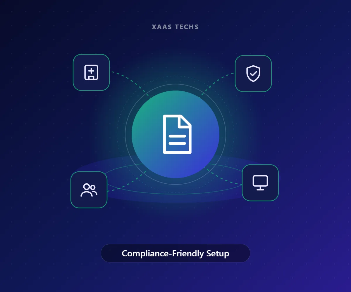 Compliance-Friendly Setup – IT for Healthcare & Hospitals by Xaas Techs