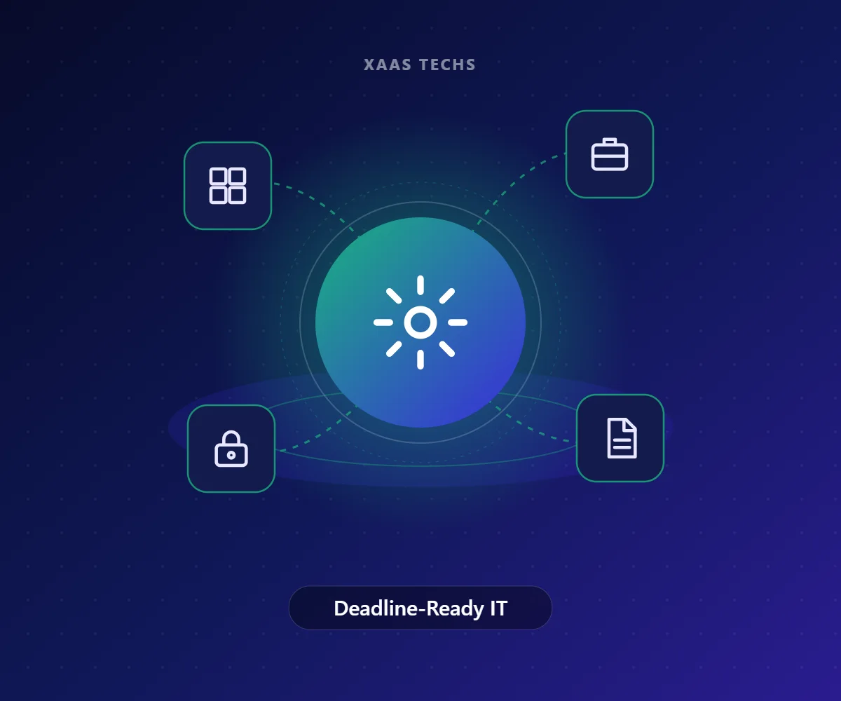 Deadline-Ready IT – IT for CA, Law & Corporate Offices by Xaas Techs