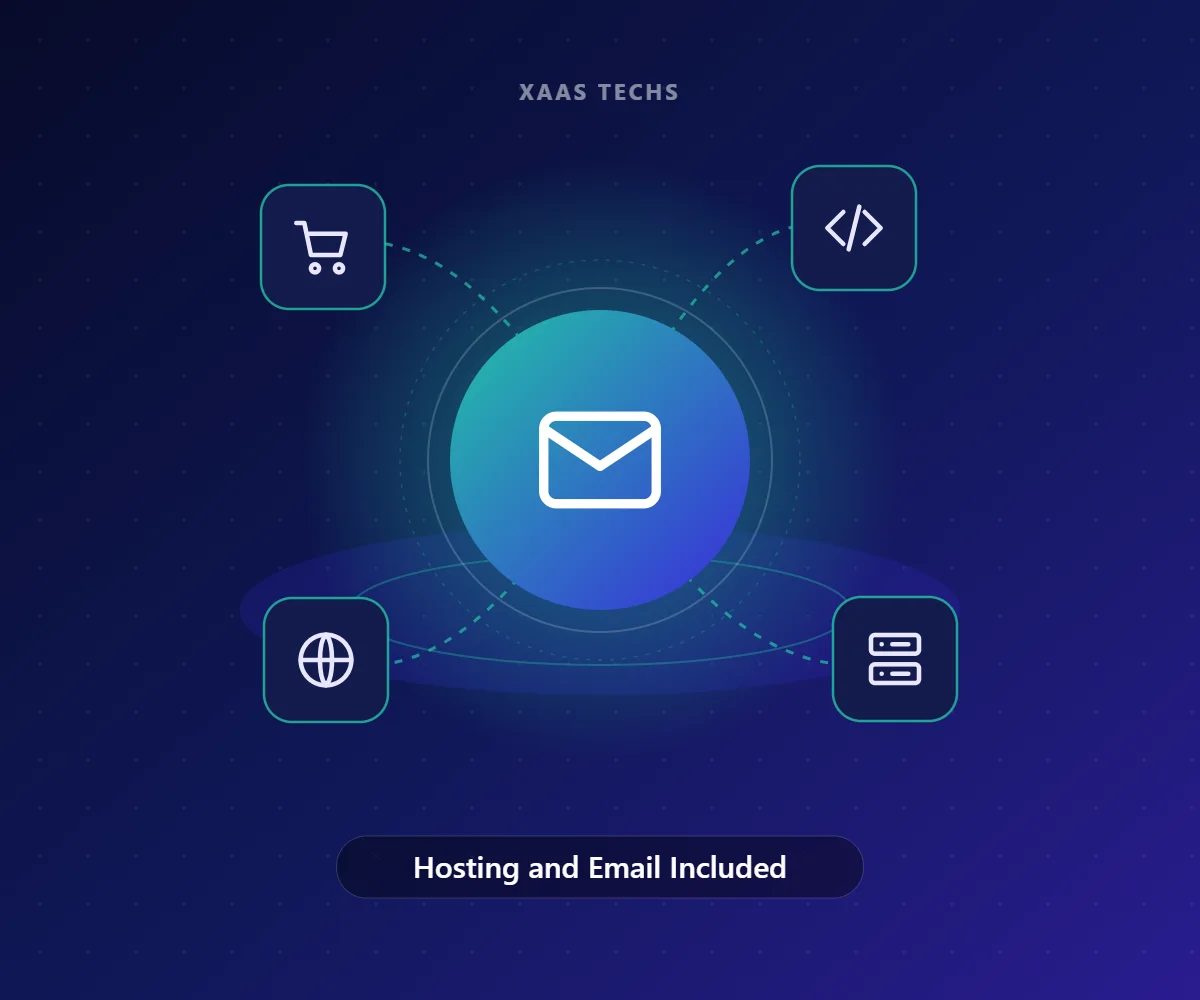 Hosting and Email Included – Website & eCommerce Development by Xaas Techs